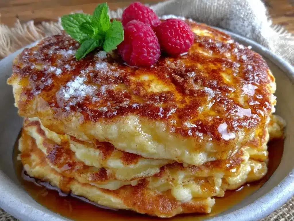 sourdough discard cinnamon sugar pancakes - featured image