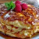 sourdough discard cinnamon sugar pancakes - featured image