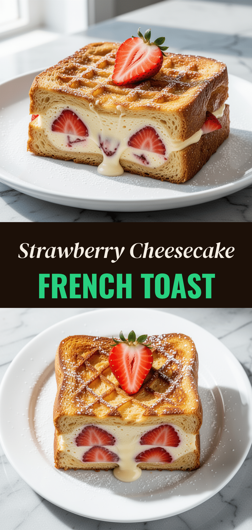 Strawberry Cheesecake Stuffed French Toast: Easy Homemade Copycat 5 Strawberry Cheesecake Stuffed French Toast recipe