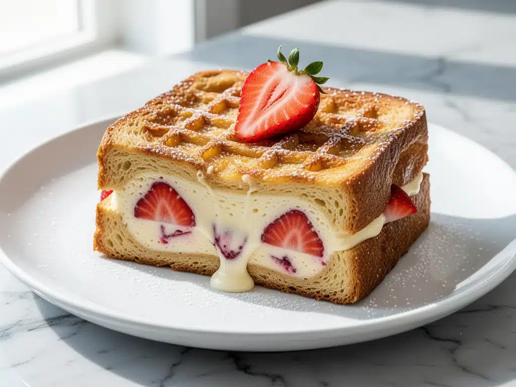 Strawberry Cheesecake Stuffed French Toast - featured image