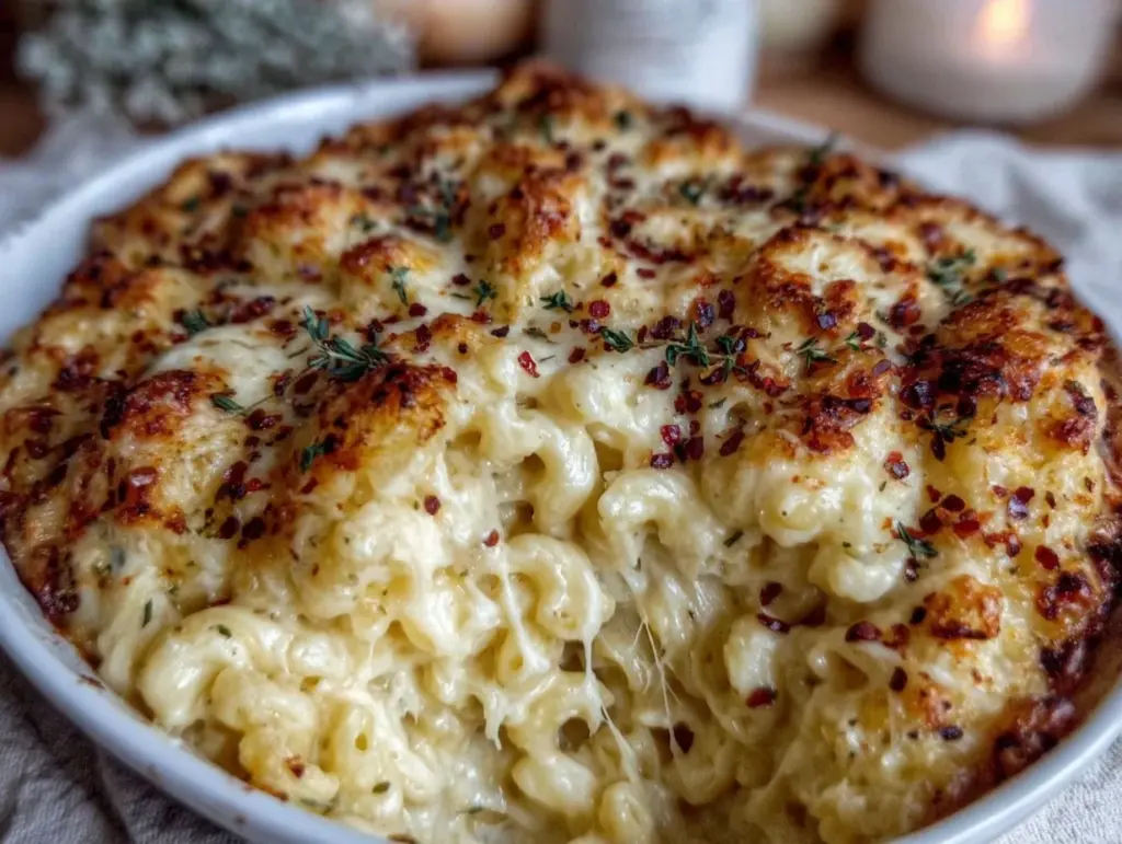 ultra-creamy baked mac and cheese - featured image