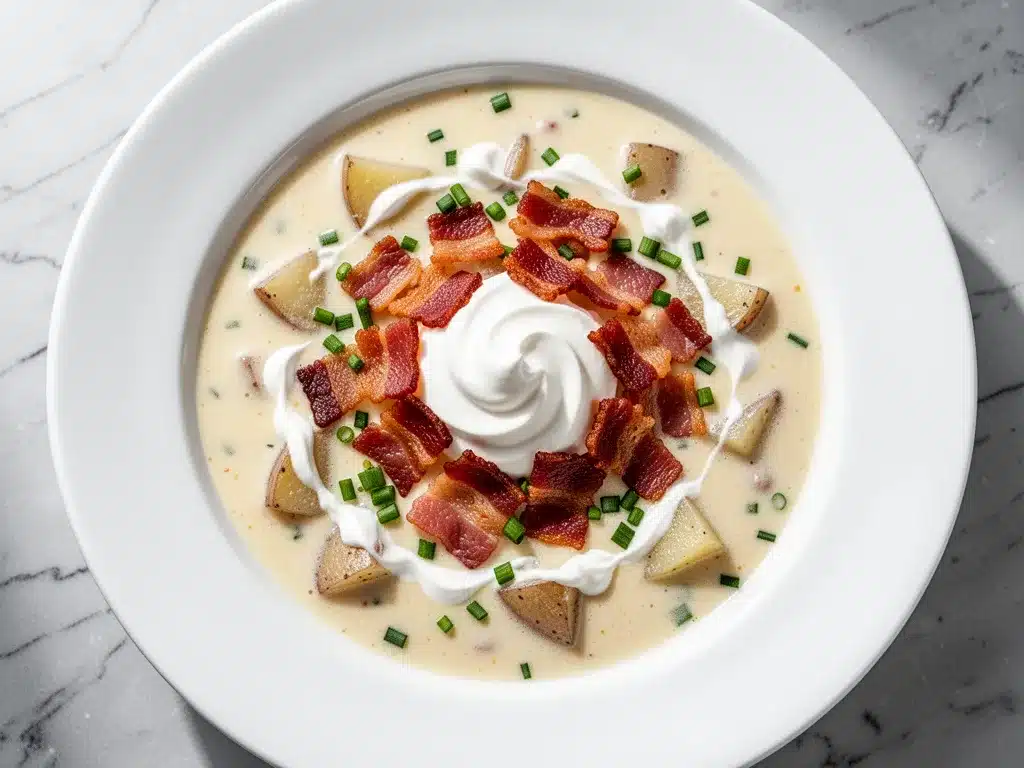 Ultra-Creamy Loaded Potato Soup: 5-Step Weeknight Dinner 4 ultra-creamy loaded potato soup preparation steps