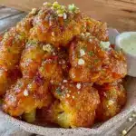 vegan buffalo cauliflower bites - featured image