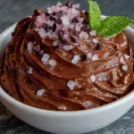 vegan chocolate avocado mousse - featured image
