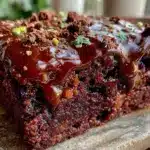 vegan double chocolate avocado brownies - featured image