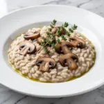 vegan one-pot creamy mushroom risotto - featured image