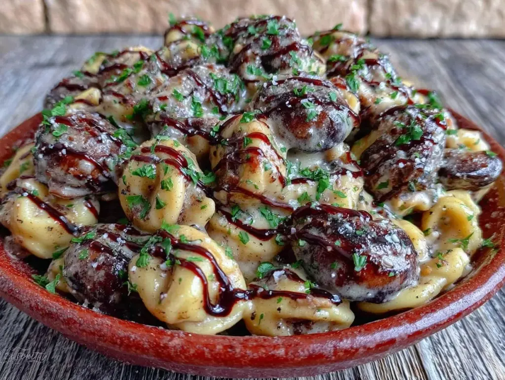 vegan one-pot mushroom stroganoff - featured image