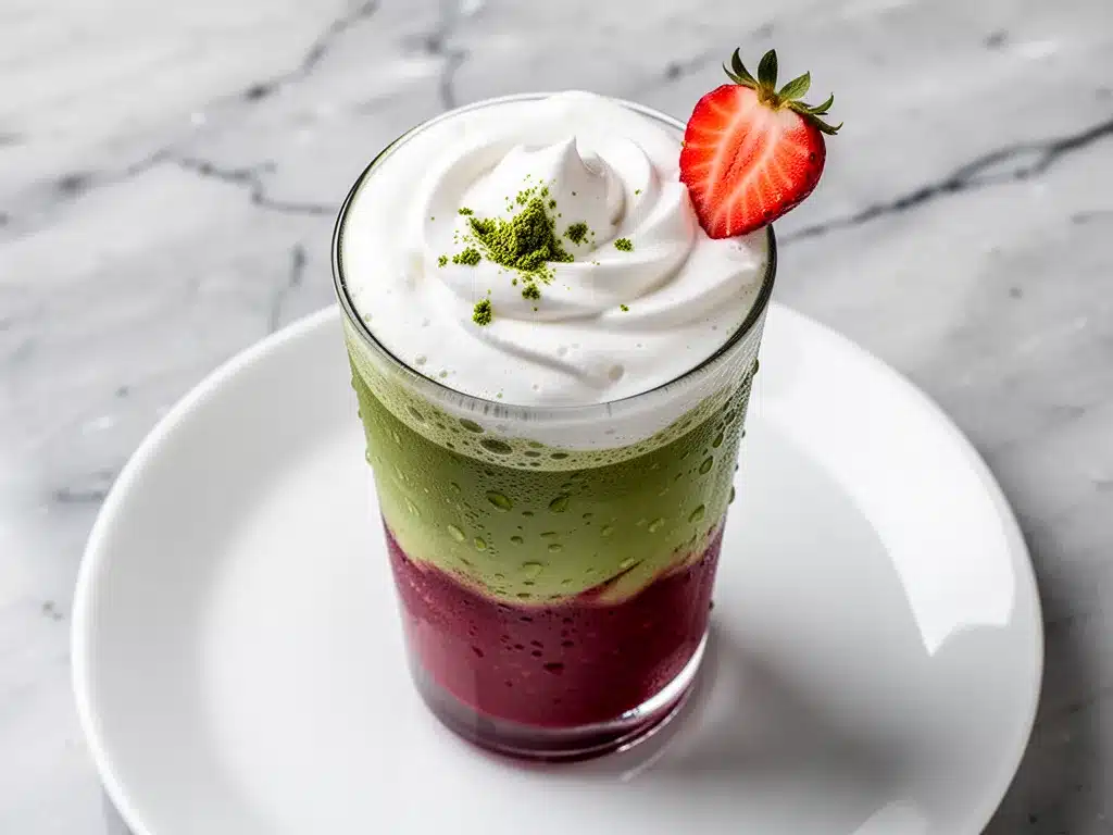 Vegan Strawberry Matcha Latte: 5-Min Bright Morning Recipe 4 vegan strawberry matcha latte preparation steps