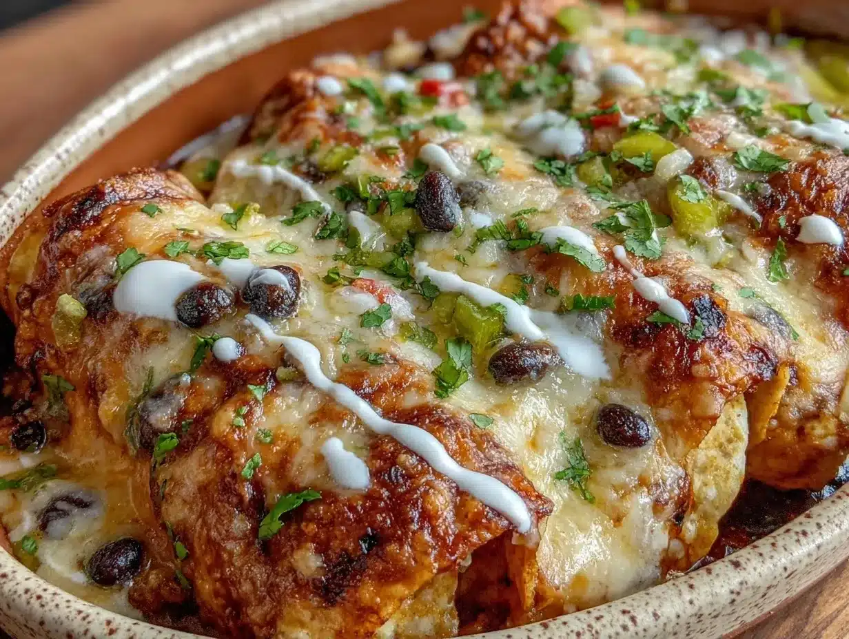Vegetarian Black Bean Enchilada Casserole: Gentle Self-Care Recipe 4 vegetarian black bean enchilada casserole preparation steps