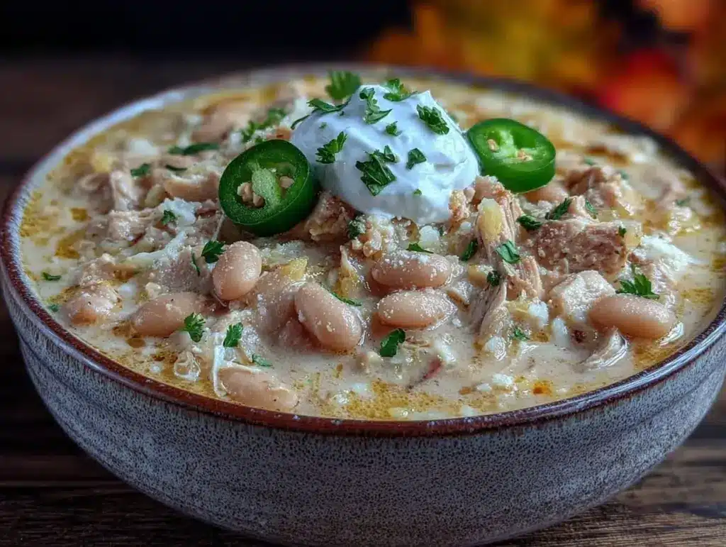 white chicken chili - featured image